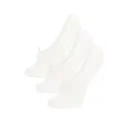 Defacto Kadın Görünmez 3'lü Pamuklu Babet Çorap B1049AXNS