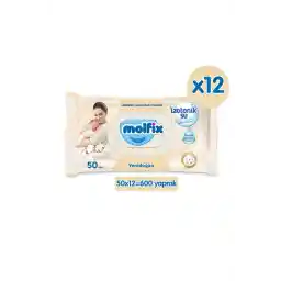 Molfix İzotonik Sulu Islak Mendil Yenidoğan 600 Adet