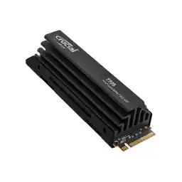 Crucial T705 2TB PCIe Gen5 NVMe M.2 SSD with Heatsink - Up to 14,500 MB/s - Game Ready - Internal Solid State Drive (PC) - +1mo Adobe CC - CT2000T705SSD5