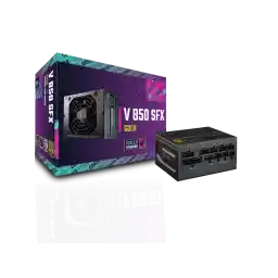 Cooler Master V850 SFX Gold ATX 3.0 Full Modular Small Form Factor Power Supply, 850W 80+ Gold, 90-Degree 12VHPWR PCIe 5.0, SFX-to-ATX Bracket, Customized Cable, 10 Year (MPY-8501-SFHAGV-3U1)