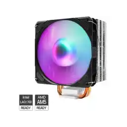 PANO-MOUNTS ARGB CPU Cooler Stock Air Cooling Fan with 120mm ARGB 4Pin PC PWM Fans 4 Heat Pipes TDP 210W for Intel LGA 1700 LGA 1200 LGA 1155 LGA AMD 1151 AM5/AM4