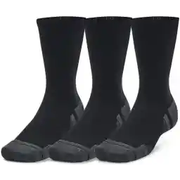 Under Armour UA Performance Tech 3pk Crew Unisex Sportsokken - Zwart - Grijs