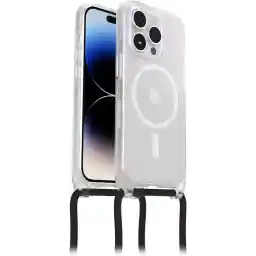 OtterBox React Necklace hoesje met MagSafe voor iPhone 14 Pro, ultradunne beschermhoes met verstelbare en afneembare kettingriem, getest volgens militaire standaard, Stardust