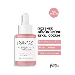 Sinoz Gözenek Sıkılaştırıcı Sebum Dengeleyici Sivilce Karşıtı Serum Niacinamide 10% + Zinc Pca 1% 30 Ml