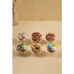 Perotti Bowy 6'lı Çift Cidarlı Mini Cam Sosluk Reçellik Drajelik Lokumluk