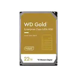 Western Digital 22TB WD Gold Enterprise Class SATA Internal Hard Drive HDD - 7200 RPM, SATA 6 Gb/s, 512 MB Cache, 3.5" - WD221KRYZ