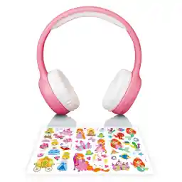 Lenco HPB-110PK - Faltbare Bluetooth®-Kopfhörer für Kinder - Pink
