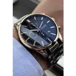 Homies Erkek Kol Saati 3 Atm Su Geçirmez Gümüş Renk Çelik Kordon Bileklik Elg689