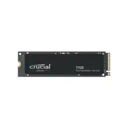 Crucial T705 4TB PCIe Gen5 NVMe M.2 SSD - Up to 14,100 MB/s - Game Ready - Internal Solid State Drive (PC) - +1mo Adobe CC - CT4000T705SSD3