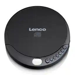 Lenco CD-010 - Tragbarer CD-Player mit Akku-Aufladefunktion - Schwarz