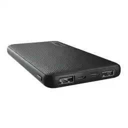 Trust Mobile Primo Dünne Powerbank Schnellladefunktion 10000 mAh, Nachhaltig, USB C Externer Akku, Tragbares Ladegerät 3A, Power Bank Handy, Smartphone, iPhone, iPad, Samsung, Xiaomi, Tablet