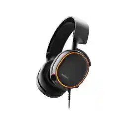 SteelSeries Arctis 5 - RGB Illuminated Gaming Headset with DTS Headphone: X v2.0 Surround - for PC and PlayStation 4 - Black