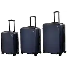 bugatti Kallisto 4-Rollen-ABS-Trolley 4-Rad Hartschalenkofferset blau