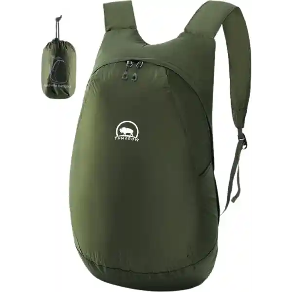 Tamarow Opvouwbare Rugtas - Lichtgewicht Rugtas - Outdoor - Spatwaterdicht - 14 Liter - Groen