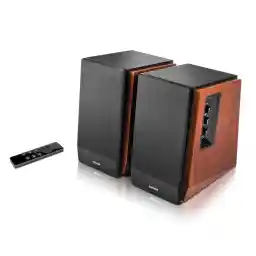 Edifier R1700BTs Aktive Bluetooth 5.0 Studiomonitore 2.0 (66W RMS, Subwoofer-Ausgang, Holzgehäuse)