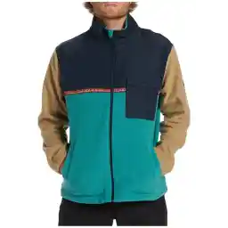 ABYFT00313 Boundary Trail Zip Çok Renkli Erkek Kapüşon Yaka Normal Kalıp Polar Sweatshırt