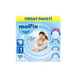 Molfix Bebek Bezi 1 Beden Yenidoğan Fırsat Paketi 120 Adet