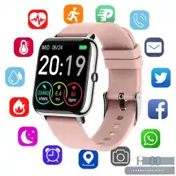 Smartwatch, Smart Watch Damen, 1,3" Fitnessuhr, Telefonfunktion, 100+ Sportmodi Fitness Tracker, Pulsuhr, SpO2, Schlafmonitor, Schrittzähler