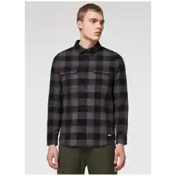 Siyah - Gri Erkek Kareli Gömlek FOA402577 BEAR COZY FLANNEL