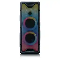 Lenco PA-200BK - PA-Anlage - 100 Watt RMS - Bluetooth® - Frontbeleuchtung - Fernbedienung