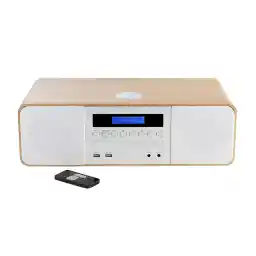 Thomson MIC201IDABBT Micro System mit Qi Ladestation BT/CD/MP3/USB/DAB+, 60 Watt