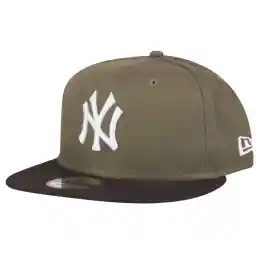 New Era MLB 9Fifty Cap NY New York Yankees Colour Snapback Olive Schwarz S/M