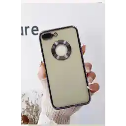 Tria Iphone 7 Plus/8 Plus Uyumlu Kamera Lens Koruyuculu Elektroliz Lazer Silikon Telefon Kılıfı