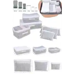 ست سازمان دهنده چمدان 6 تکه ESTİ- راه راه