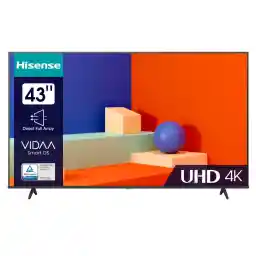 Hisense Smart TV LED 4K 43" A6K - WiFi, HDR, Dolby Vision - Ultra HD TV