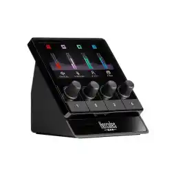 Hercules Stream 100, Audio Mixer for Content Creators, Streaming, and Gaming, Up to 8 Tracks, LCD Screen, High Resolution Encoders, 4 Actions Buttons and Customizable Interface.- Windows PC Only