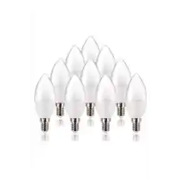 RONİ Led Mum Ampul 7 Watt 10 Adet Beyaz Işık E 14 Ince Duy
