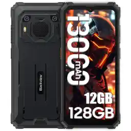Blackview BV6200 Pro(12GB+128GB) Outdoor Handy Ohne Vertrag, 13000mAh Akku, Helio P35, Super loud 3W Speaker, Octa Core, 13MP+8MP, 18W Fast Charging