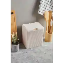 Perotti Marlon Luna White Akrilik Tezgah Üstü Çöp Kovası 4 Litre