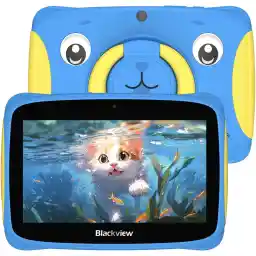 Blackview Kinder Tablet Tab 3 Kids, 7 Zoll, 4GB + 32GB, 3280mAh, Tablet für Kinder mit Tragbarem Griff und Hülle, Android 13, Elterliche Kontrolle