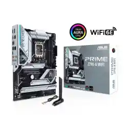 ASUS Prime Z790-A WiFi 6E LGA 1700(Intel®14th &13th&12th Gen) ATX motherboard (16+1 DrMOS,PCIe 5.0,DDR5,4x M.2 slots,Intel® 2.5 Gb LAN,USB 3.2 Gen 2 front panel Type-C,Thunderbolt™ 4(USB4),DP,Aura Sync RGB lighting) ASUS Prime Z790-A WiFi 6E LGA 1700(Intel®14th &13th&12th Gen) ATX motherboard (16+1 DrMOS,PCIe 5.0,DDR5,4x M.2 slots,Intel® 2.5 Gb LAN,USB 3.2 Gen 2 front panel Type-C,Thunderbolt™ 4(USB4),DP,Aura Sync RGB lighting)