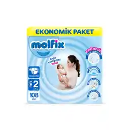 Molfix Bebek Bezi 2 Beden Mini Ekonomik Paket 108 Adet
