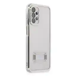 Tria Samsung Galaxy A23 Şeffaf Kamera Lens Korumalı Logo Açık Renkli Yumuşak Silikon Telefon Kılıfı