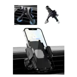 Letang Klipsli Araç Telefon Tutacağı Klima Peteği Araba Telefon Tutacagı Düşmeme Garantili Metal Klips