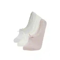 Defacto Kadın Aplike 3'lü Pamuklu Babet Çorap B6057AXNS