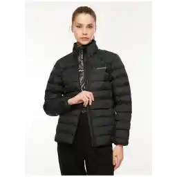 rwear Pop Up Detailed Padded Jacket Siyah Kadın Regular Fit Ceket