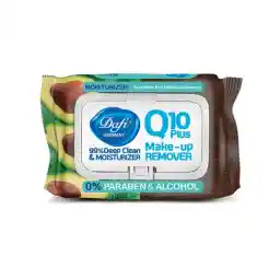 دستمال مرطوب پاک کننده آرایش دافی مدل Q10-Moisturizer آووکادو بسته 50 عددی
