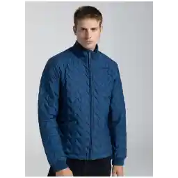 Lacivert Erkek Dik Yaka Mont 321S64W469 LOGO 365 SYMAN