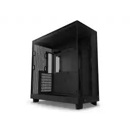 NZXT H6 FLOW Compact Dual-Chamber Mid-Tower Airflow Case, Black, CC-H61FB-01