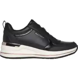 Skechers Billion 2 - Fine Shine Dames Sneakers - Zwart - Maat 40