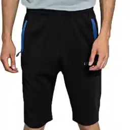شلوارک ورزشی مردانه آلشپرت MUH2976-001 | مشکی/آبی