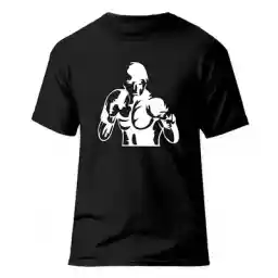 تیشرت ورزشی بوکس فشن لاین BOX 40 | مشکی/سفید