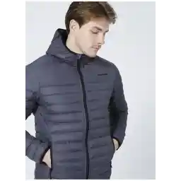 S202063-040 Essential HD Jacket Koyu Gri Erkek Kapüşon Yaka Normal Kalıp Mont