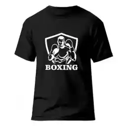 تیشرت ورزشی بوکس فشن لاین BOX 18 | مشکی/سفید