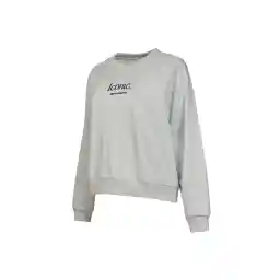 WNC3380-SAH-NB Gri Kadın Bisiklet Yaka Sweatshirt