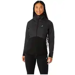 2012C855-001 WINTER RUN JACKET Siyah - Gri Kadın Fermuarlı Yaka Normal Kalıp Ceket